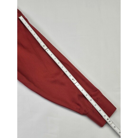 Geoffrey Beene Fitted Dress Shirt Men's Large 16 Wrinkle Free Deep Red - Picture 8 of 9